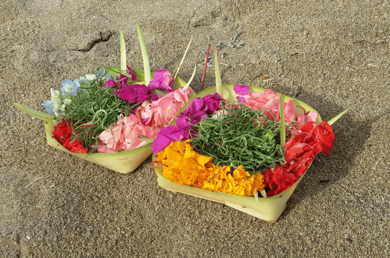 Canang Sari: Sacred Offerings in Balinese Hinduism (Canggu, Bali, Indonesia)