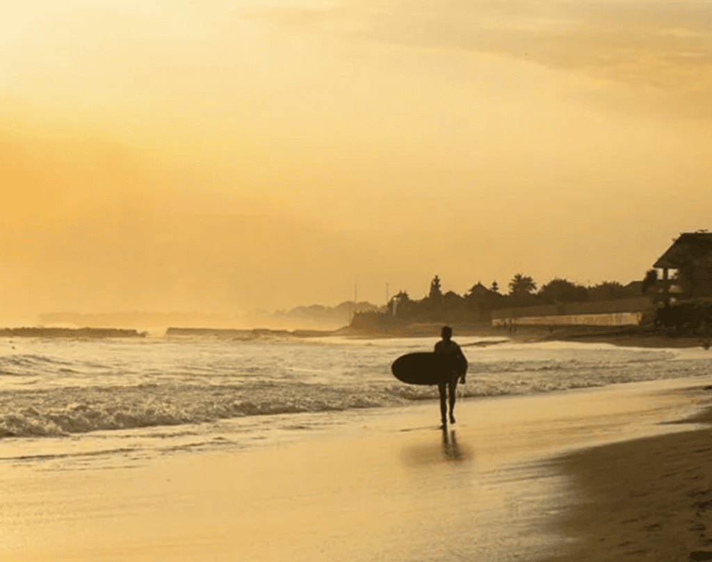 Beautiful beach in Pererenan, near the Shore Amora Resort Canggu.