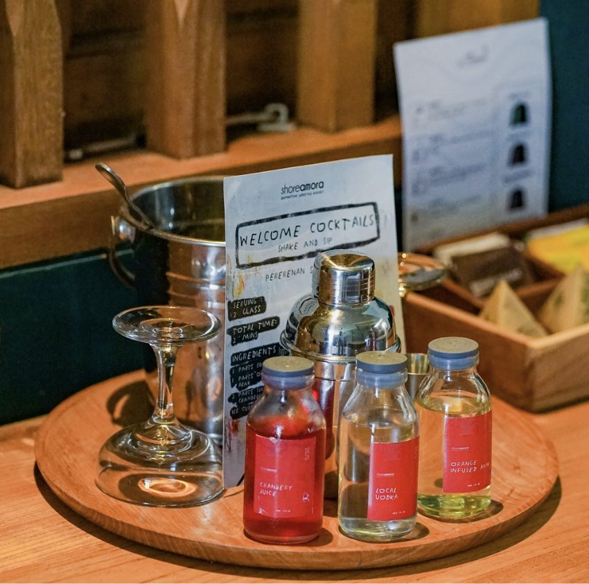 Welcome Cocktails at Shore Amora Villa in Canggu: A Refreshing Start to Your Stay